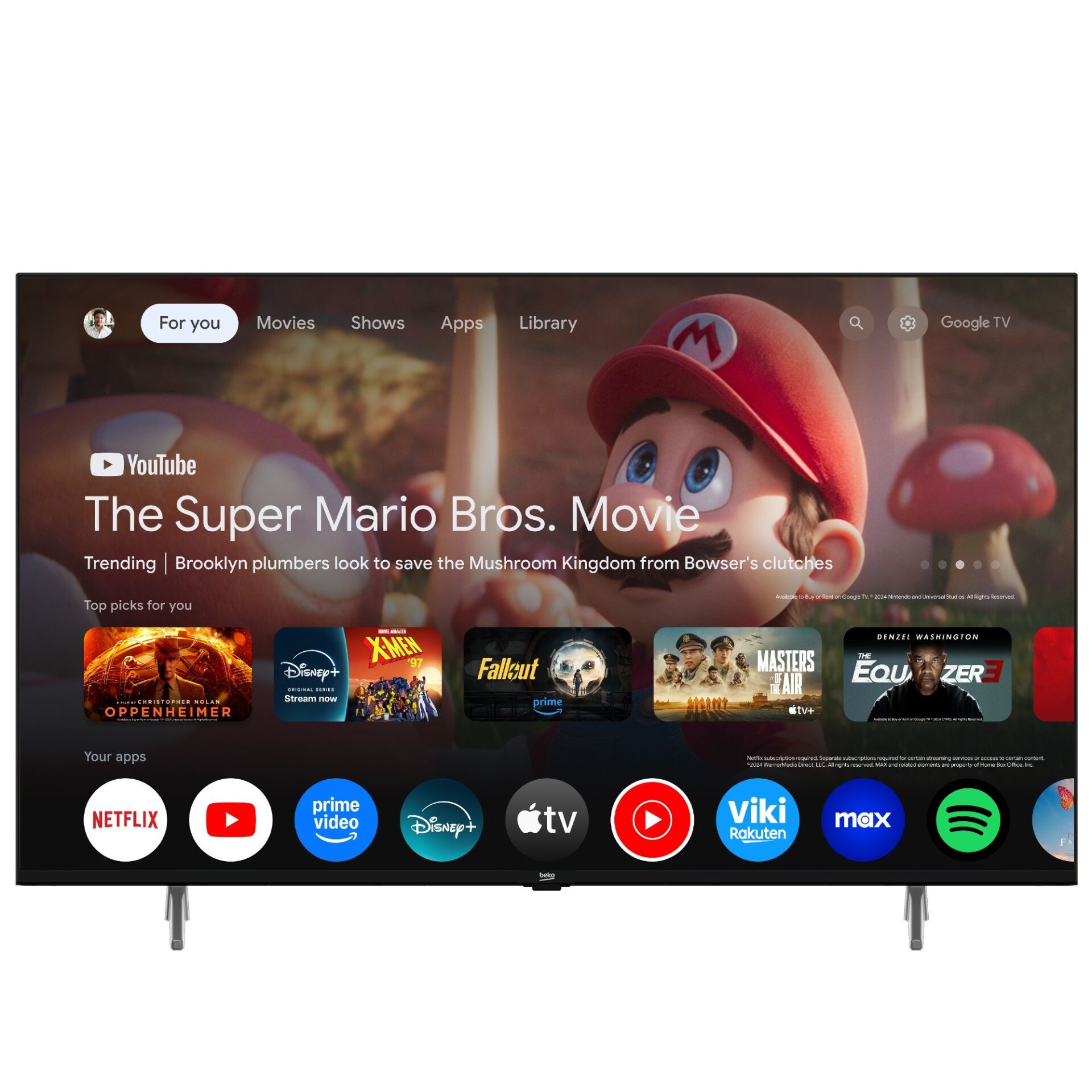 Beko Crystal 7 75'' 4K UHD Google TV - B75 E 795 B Smart TV