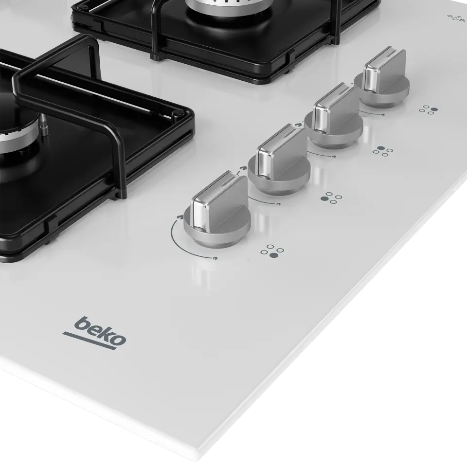 BEKO BOCD K 6510 EWB Gazlı Cam Tablalı Ocak