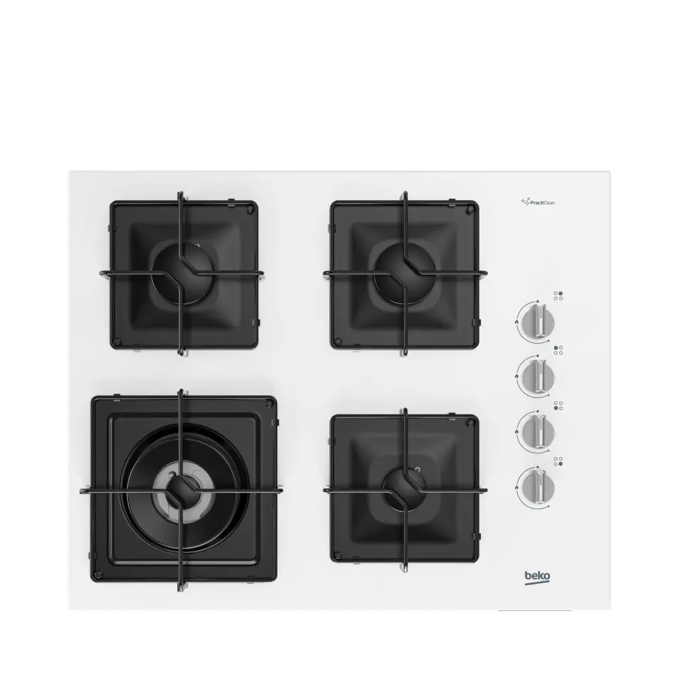 BEKO BOCD K 6510 EWB Gazlı Cam Tablalı Ocak