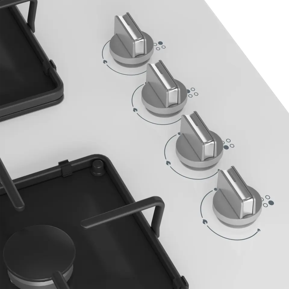 BEKO BOCD K 6510 EB Gazlı Cam Tablalı Ocak