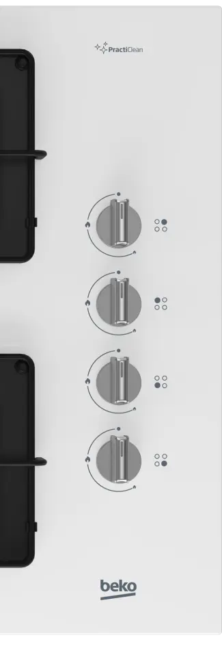 BEKO BOCD K 6510 EB Gazlı Cam Tablalı Ocak