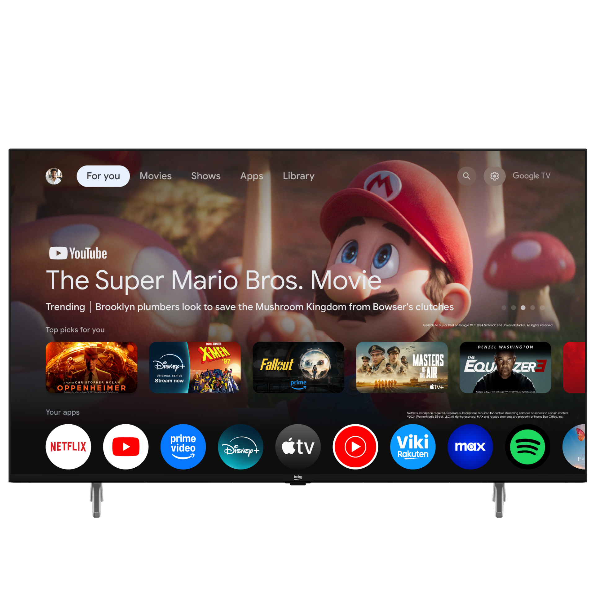 Beko Beko Crystal 7 75'' 4K UHD Google TV - B75 E 795 B Smart TV