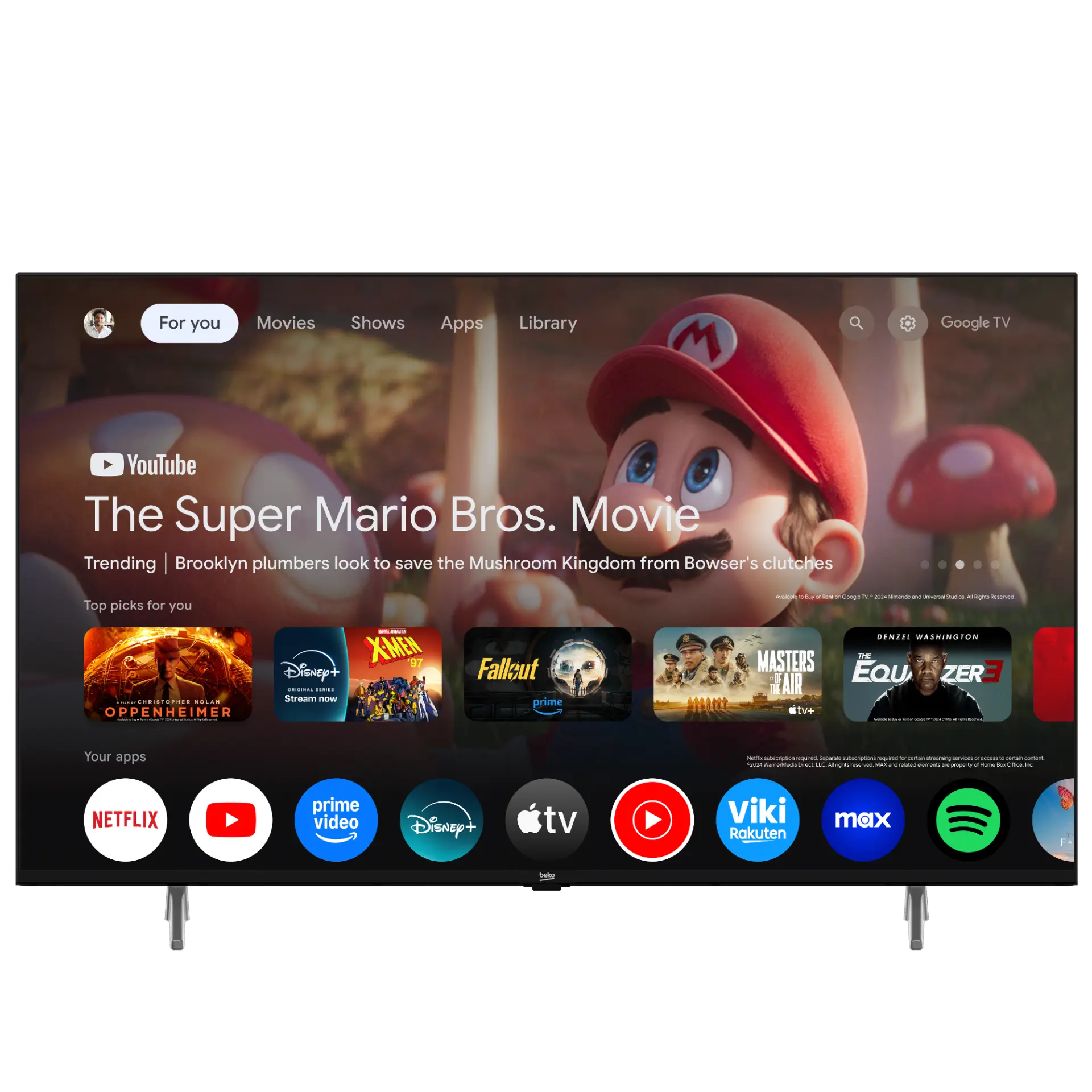 BEKO Crystal 7 43'' 4K UHD Google TV - B43 E 795 B Smart TV