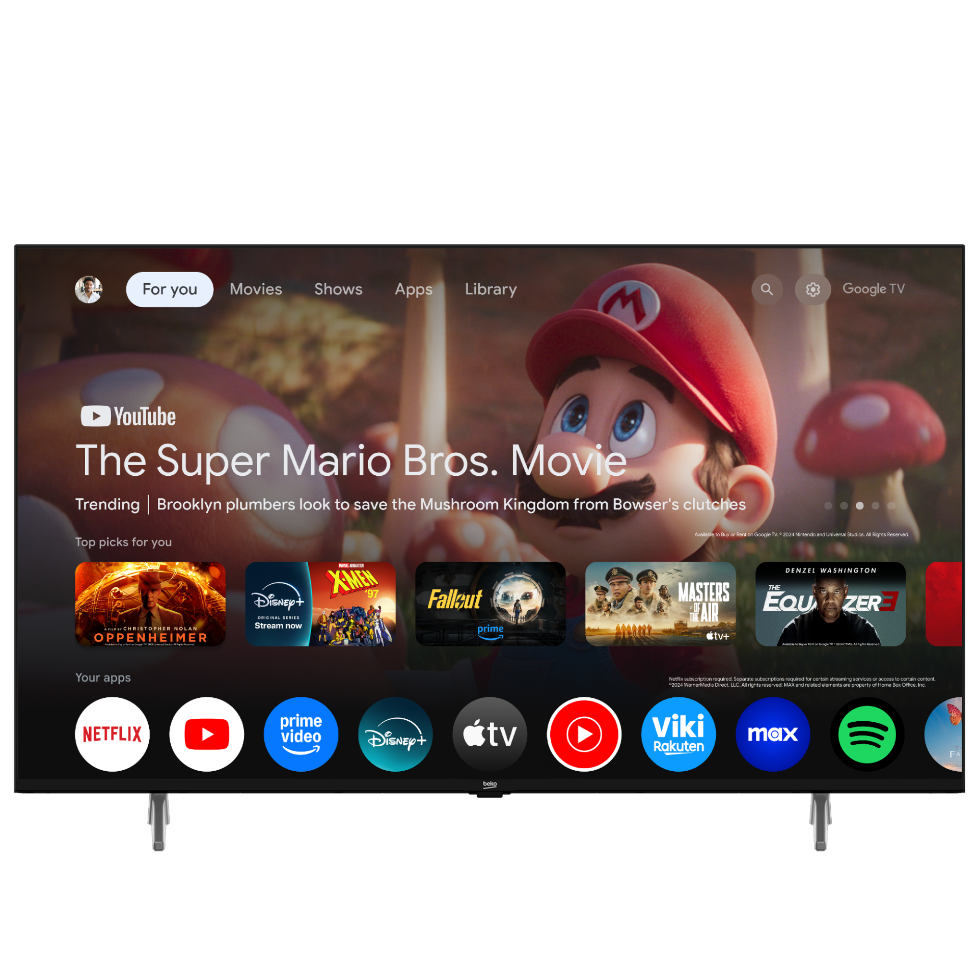 Beko Beko Crystal 7 65'' 4K UHD Google TV - B65 E 795 B LED TV