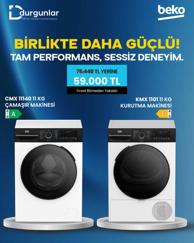 11 kg Çamaşır&Kurutma Seti