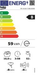 Beko CM 10120 A 10 kg 1200 Devir Çamaşır Makinesi